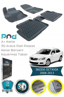 SKODA OCTAVIA 2008--2013 3D HAVUZLU PASPAS